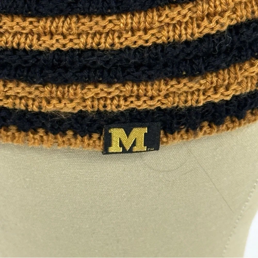 Mizzou Striped Black and Gold‎ Beanie